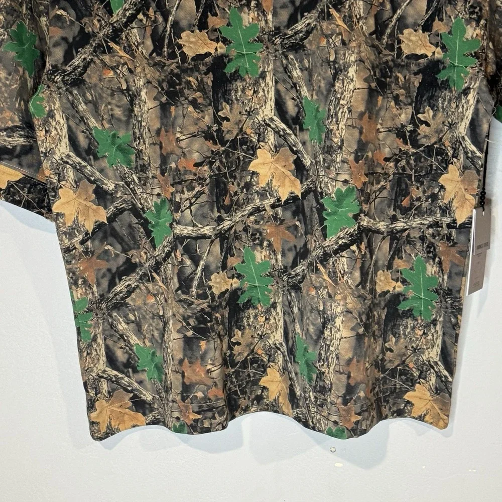 Amongst Others NYC Studio Men's Camouflage Leaves Boxy Fit SZ XLarge NWT - Picture 4 of 11
